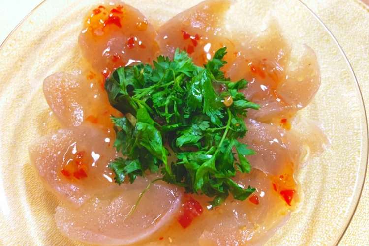 お刺身こんにゃく アジアンテイスト レシピ 作り方 By こんこんひろば クックパッド 簡単おいしいみんなのレシピが356万品