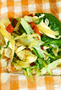 切干大根と水菜のサラダ