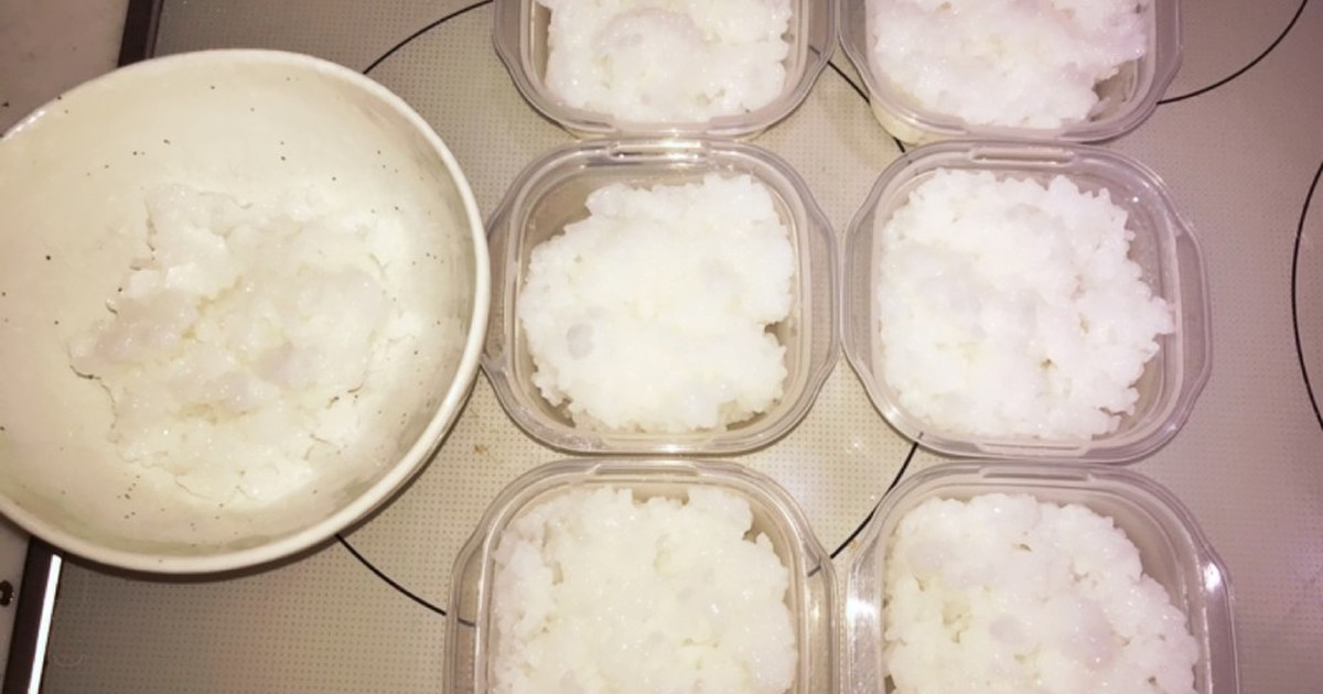 四倍粥 軟飯 米1合 鍋から 完了期 レシピ 作り方 By クックmrs S クックパッド 簡単おいしいみんなのレシピが366万品