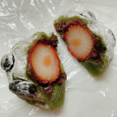 苺大福☆オオバコ(サイリウム)で糖質制限の写真