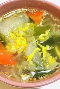カブスープ・中華風野菜スープ