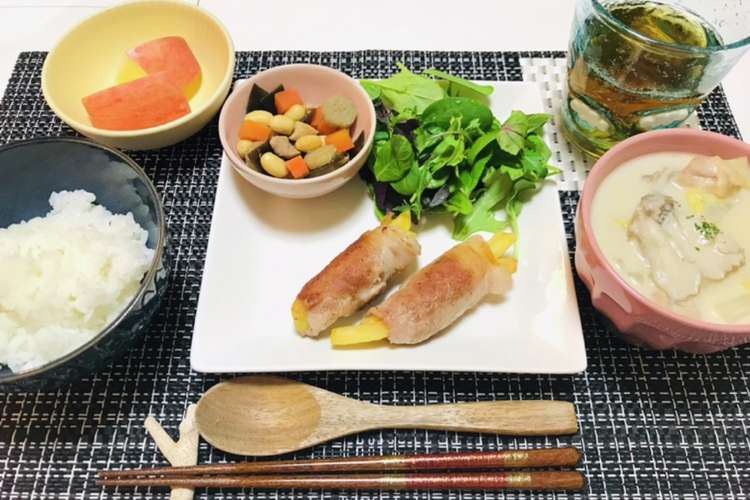 今日の夕飯は肉巻きポテトメインのおかず レシピ 作り方 By 体裁よく クックパッド 簡単おいしいみんなのレシピが361万品