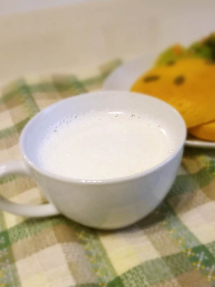 マシュマロでふわふわホットミルクの画像