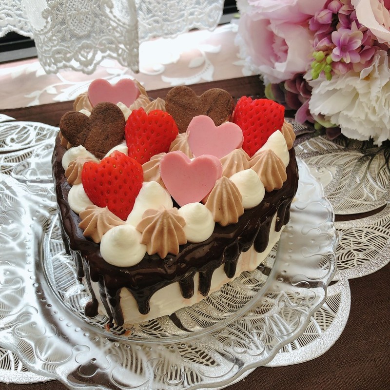 みんなが作ってる ハート デコレーションケーキのレシピ クックパッド 簡単おいしいみんなのレシピが348万品