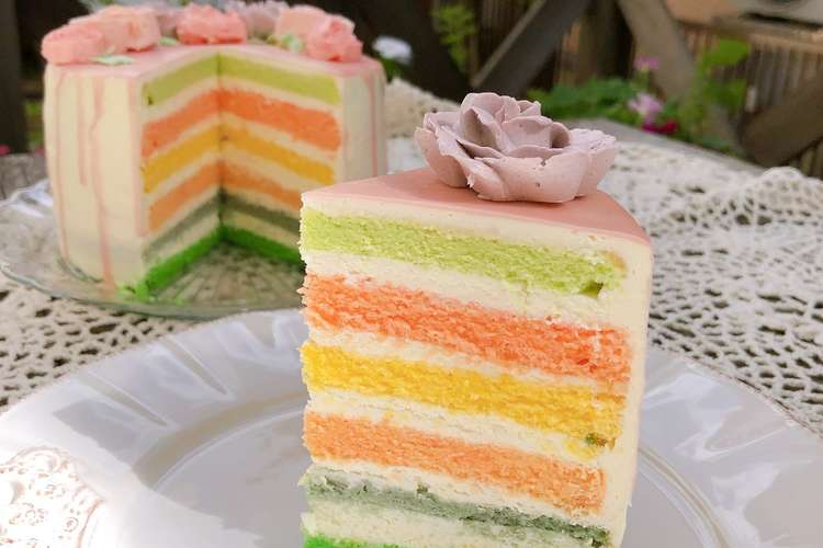 カラースポンジケーキ レシピ 作り方 By Jyunryou クックパッド 簡単おいしいみんなのレシピが372万品