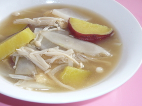 食べるスープ☆さつまいも汁