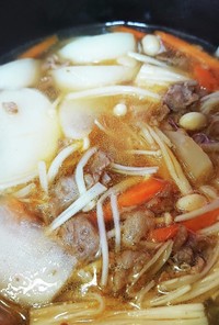 ダシダで牛肉とかぶの中華風スープ