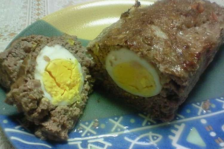 簡単 豪華 卵入りミートローフ レシピ 作り方 By みんみんｖ２ クックパッド 簡単おいしいみんなのレシピが374万品