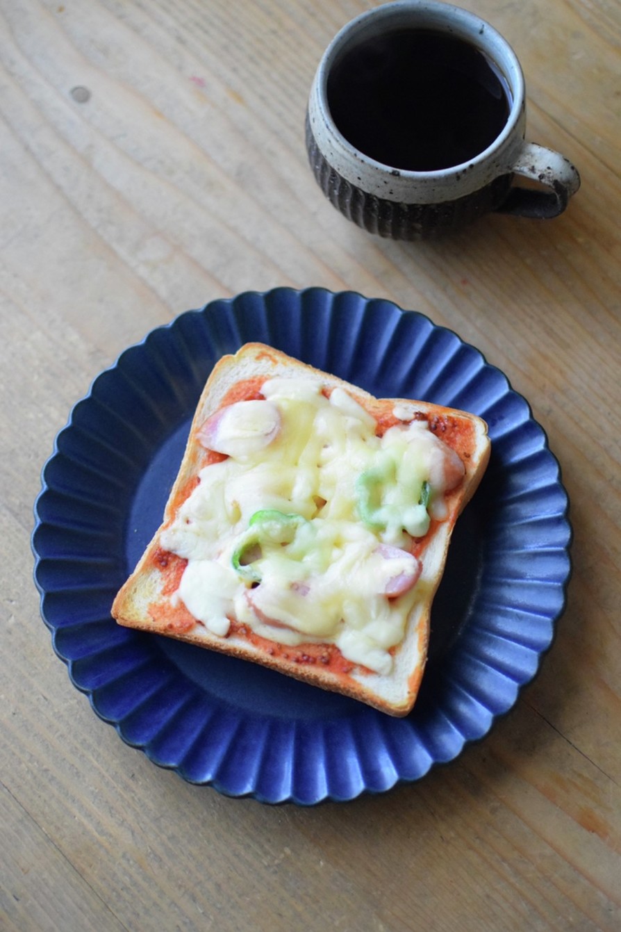 冷凍作りおきトースト。基本のピザの画像