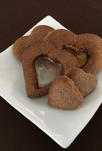 サクサク宝石ココアクッキー