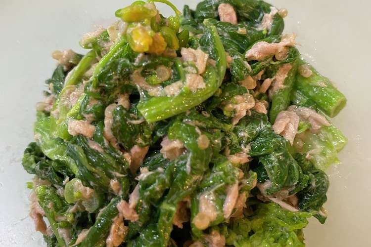 菜の花とツナのマヨネーズ和え レシピ 作り方 By Sorisiママ クックパッド 簡単おいしいみんなのレシピが370万品