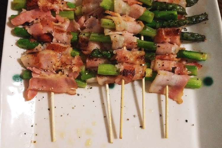 簡単 アスパラベーコンの串焼き レシピ 作り方 By チビももちゃん クックパッド 簡単おいしいみんなのレシピが376万品