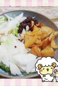 マクロビ☆白菜とりんごのマスタードサラダ