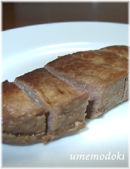 牛肉のバター醤油ステーキの画像