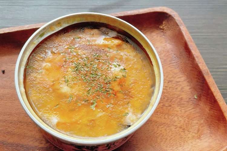 鮭中骨缶詰の缶のままバター醤油 レシピ 作り方 By もんとまる クックパッド 簡単おいしいみんなのレシピが360万品