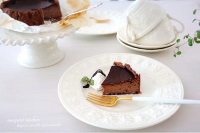 アイスde簡単♡チョコバスクチーズケーキの写真