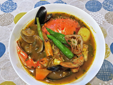 海鮮スープカレーの写真