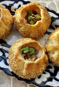 ウズベキスタン♡牛肉とポテトの壺型サモサ