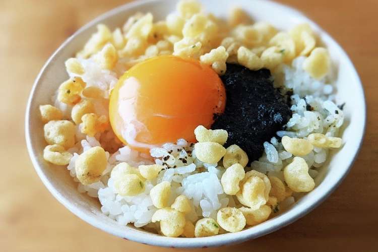 のりだれと天かすの卵かけご飯 レシピ 作り方 By 青のくまちゃん クックパッド