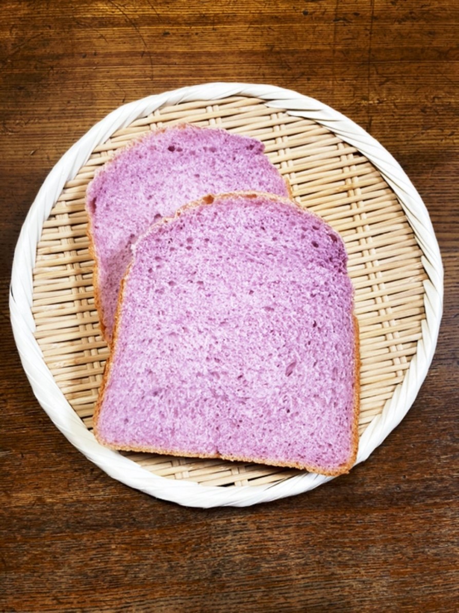春よ恋。ふわふわ紫いも食パン。の画像