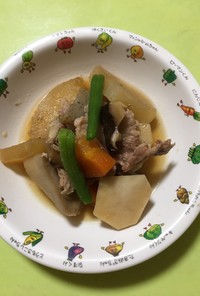 【保育園給食】豚肉と里芋の炒め煮