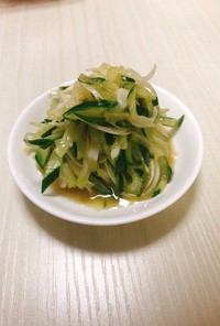 新玉葱ときゅうりの中華サラダ