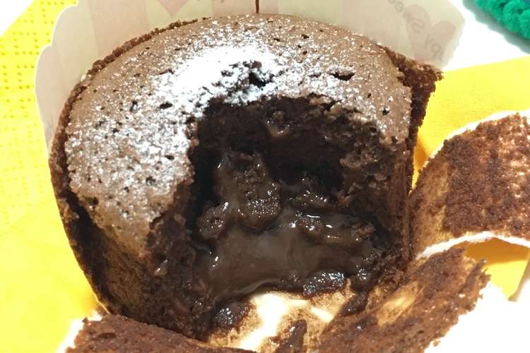 明治のブラックチョコでフォンダンショコラ レシピ 作り方 By Auroraa クックパッド 簡単おいしいみんなのレシピが354万品