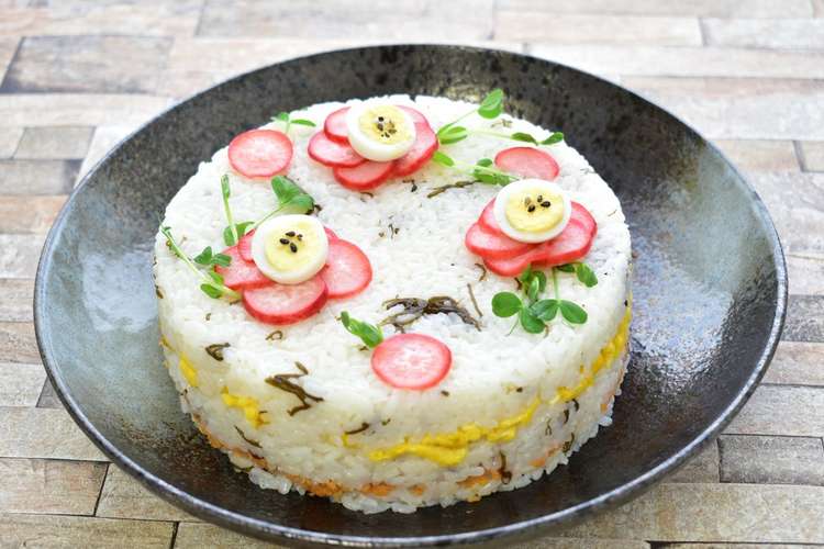 お祝いに ひなまつりに ごはんケーキ レシピ 作り方 By カネリョウ海藻 クックパッド 簡単おいしいみんなのレシピが360万品