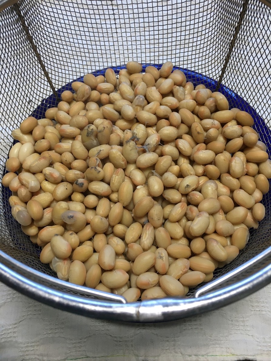 アサヒ軽金属の圧力鍋で作る『蒸し大豆』の画像