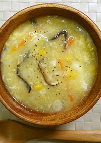学校給食レシピ　中華風コーンスープ