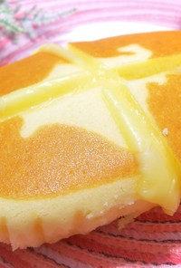チーズ蒸しパン(ケーキ)に追いチーズ