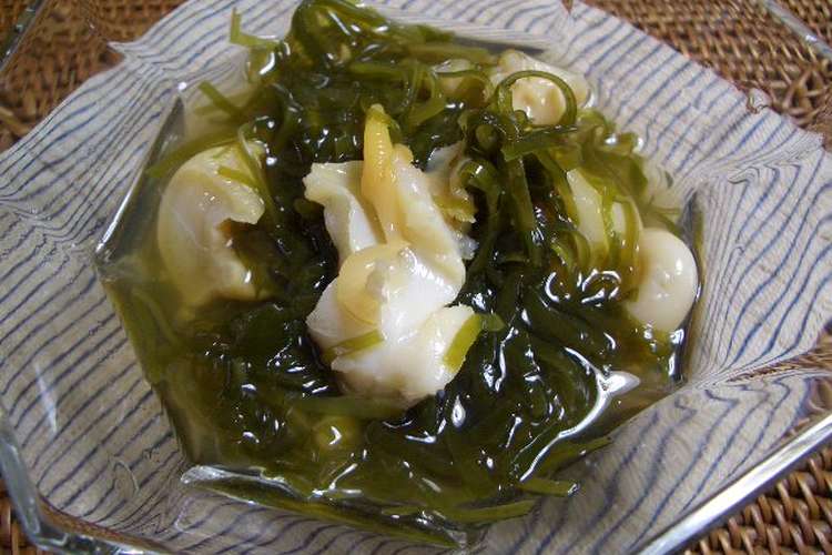 つぶ貝と昆布の和え物 レシピ 作り方 By キティイママ クックパッド 簡単おいしいみんなのレシピが361万品