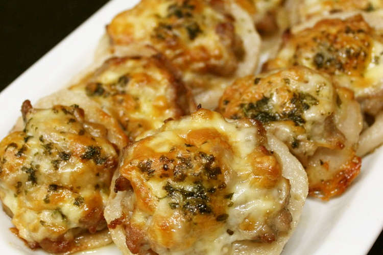 れんこんの豚こまチーズ オーブン焼き レシピ 作り方 By Enjoykitchen クックパッド 簡単おいしいみんなのレシピが360万品
