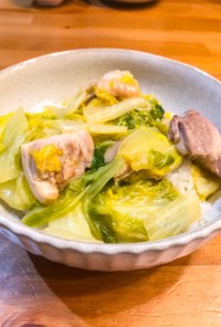 簡単すぎる！鶏ももと白菜のあんかけ丼