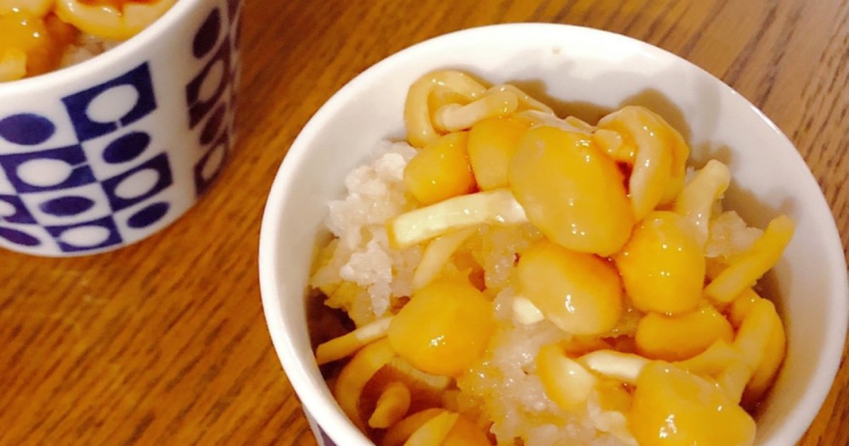 簡単 ナメコとおろしのさっぱりポン酢 レシピ 作り方 By Eno Sキッチン クックパッド 簡単おいしいみんなのレシピが353万品