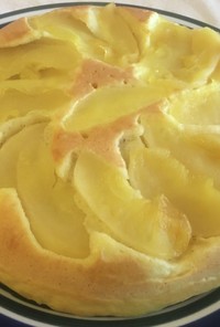 HMで作る薄切りリンゴ2層のパンケーキ