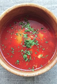 ヨーグルトでトマトスープ（ダイエット）