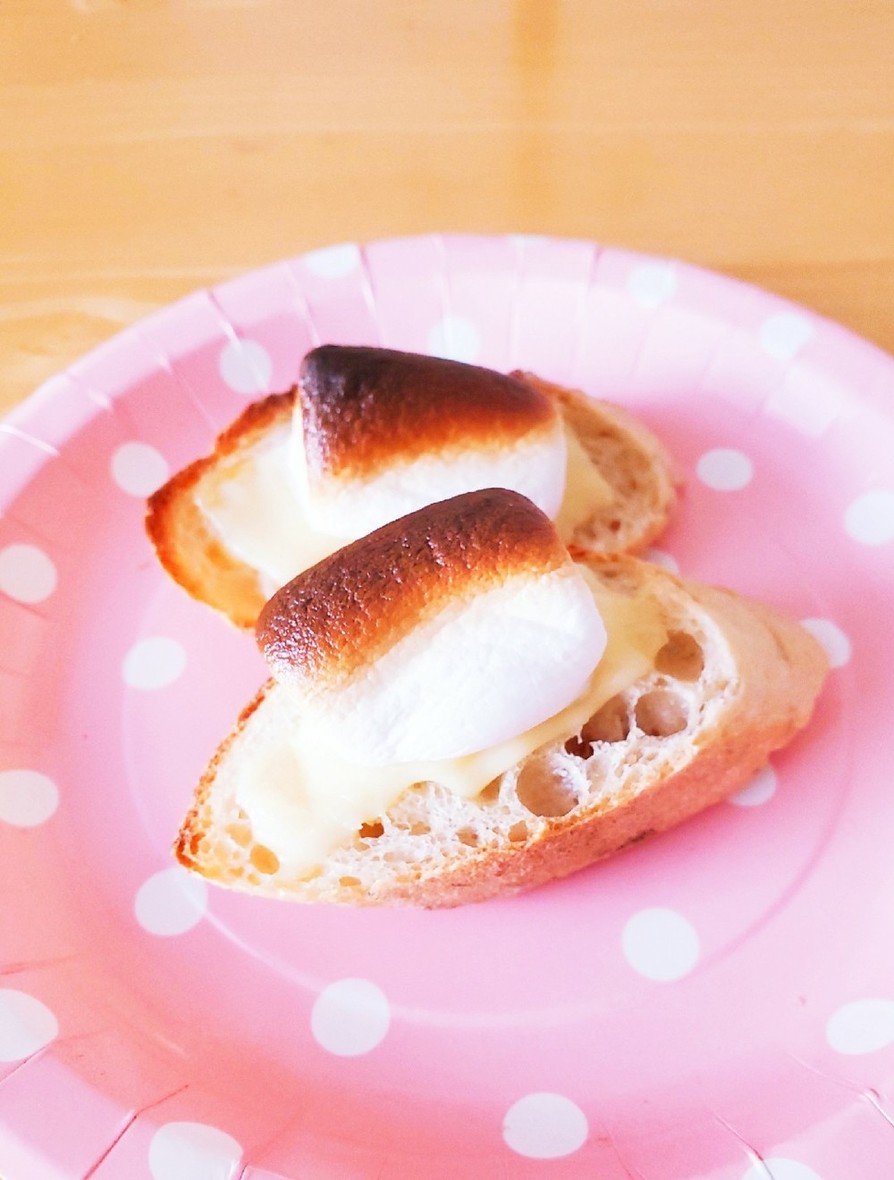 マシュマロチーズトースト☆バゲットの画像