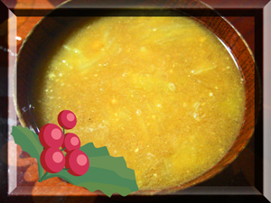 ジャガ芋＆キャベツ＆とろろ昆布の味噌汁の画像