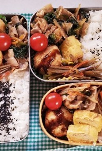 豚肉炒め&コロッケ弁当(2.22)