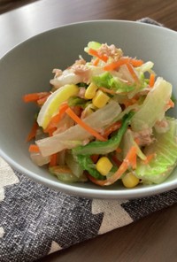 白菜とツナの彩りサラダ