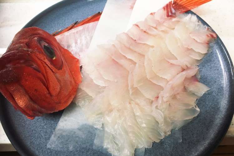 鳥羽沖で釣り上げたチカメキントキのお造り レシピ 作り方 By Cookjay クックパッド 簡単おいしいみんなのレシピが357万品