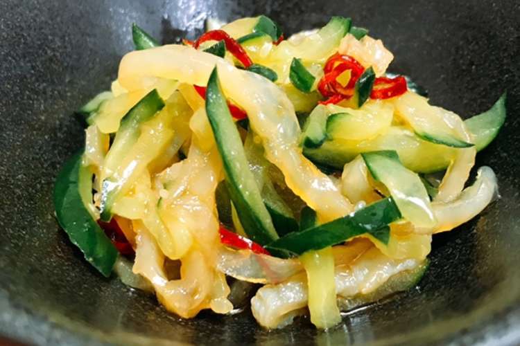 くらげときゅうりの酢の物 中華 レシピ 作り方 By Takak0v0 クックパッド 簡単おいしいみんなのレシピが360万品
