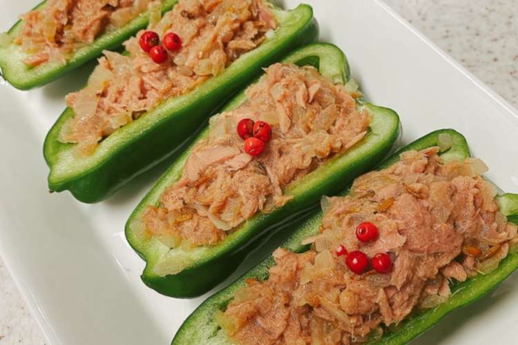 生ピーマン のスパイスたっぷりツナ詰め レシピ 作り方 By Yummysunny クックパッド 簡単おいしいみんなのレシピが372万品