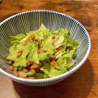 【超簡易版】納豆サラダの写真