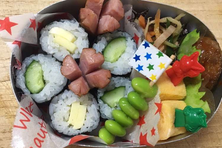 幼稚園 子供大好き 細巻き お弁当 レシピ 作り方 By かなそま もぐりん クックパッド 簡単おいしいみんなのレシピが366万品