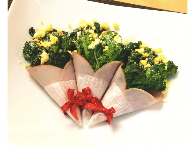 菜の花のブーケサラダ ミモザサラダ風 レシピ 作り方 By Momsrecipe クックパッド 簡単おいしいみんなのレシピが368万品