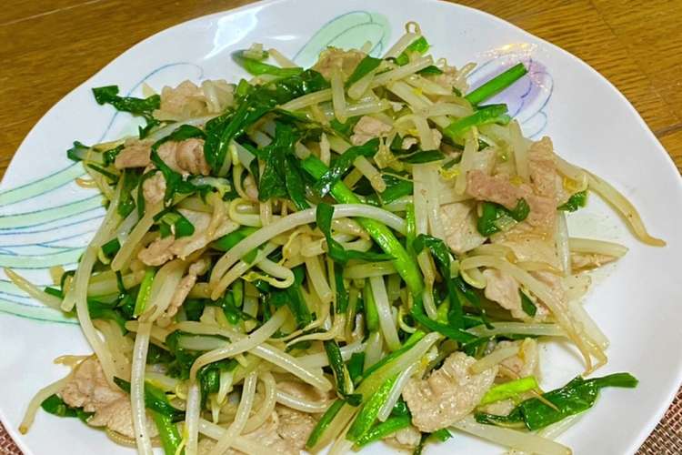 ニラともやしのオイスターソース炒め レシピ 作り方 By まま蔵 クックパッド 簡単おいしいみんなのレシピが364万品