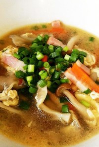 超簡単！きのこの中華風スープ！！