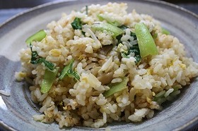 小松菜ともやしの炒飯